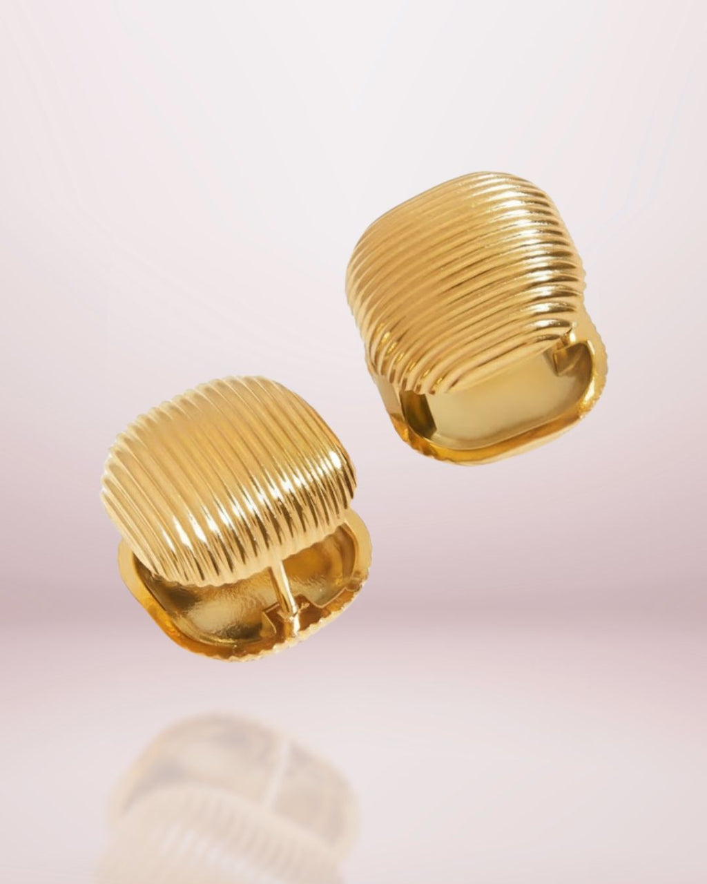 Boucles d’oreilles – Carrée Texturée